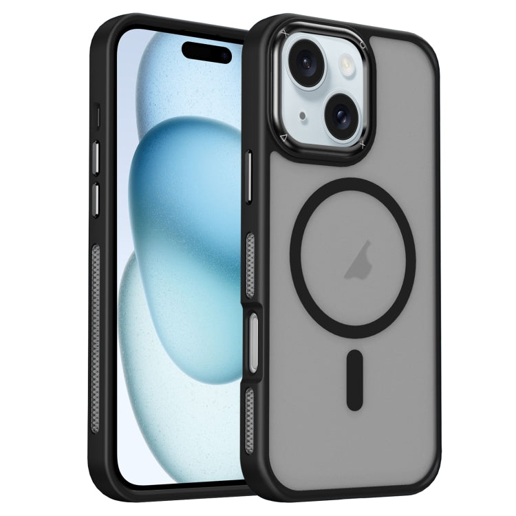 For iPhone 15 Breathable Skin Feel Frosted MagSafe Magnetic Phone Case