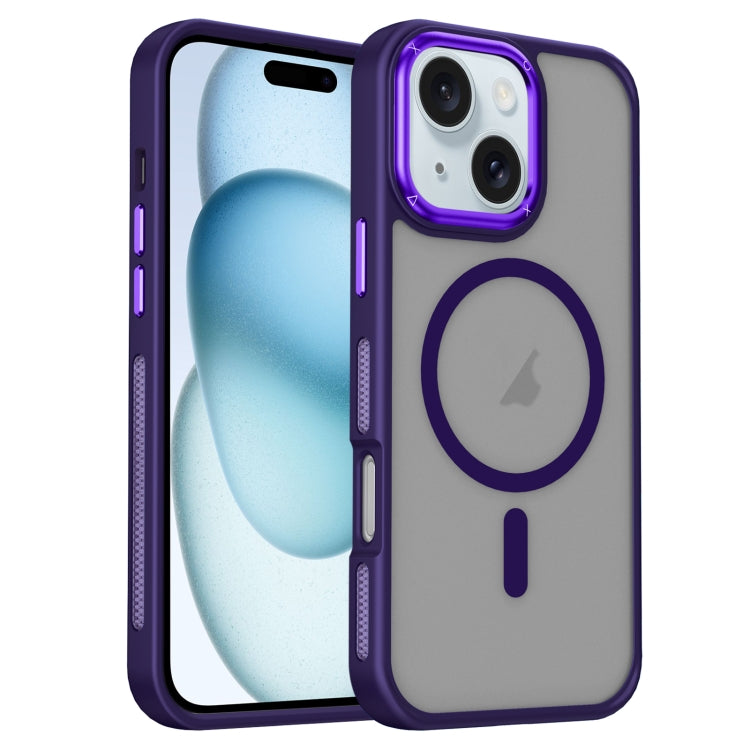 For iPhone 15 Plus / 14 Plus Breathable Skin Feel Frosted MagSafe Magnetic Phone Case