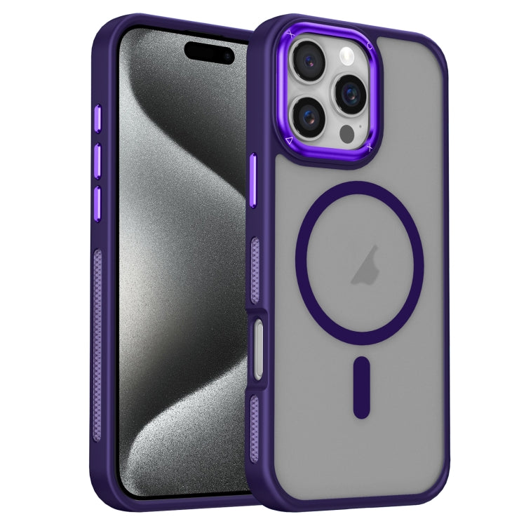 For iPhone 15 Pro Max Breathable Skin Feel Frosted MagSafe Magnetic Phone Case