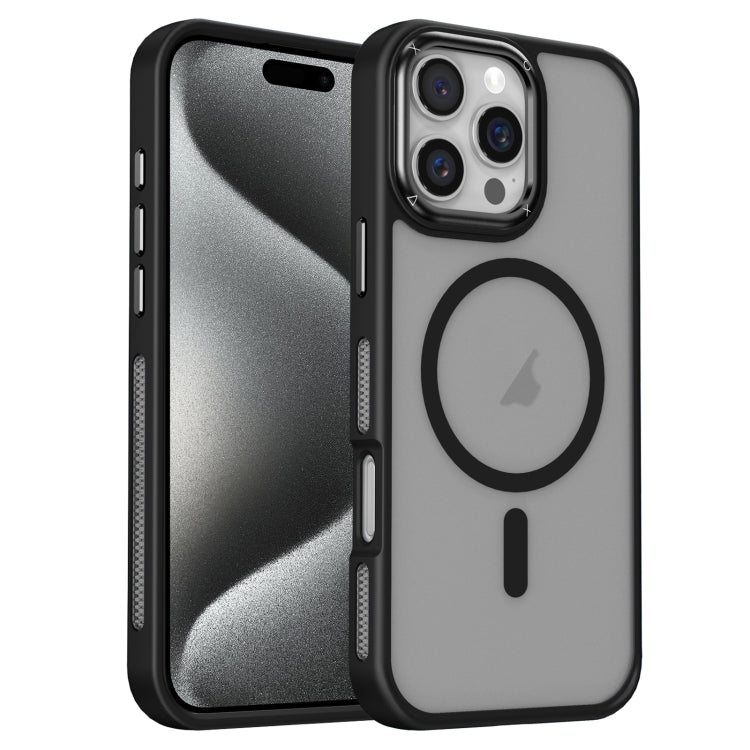 For iPhone 15 Pro Max Breathable Skin Feel Frosted MagSafe Magnetic Phone Case