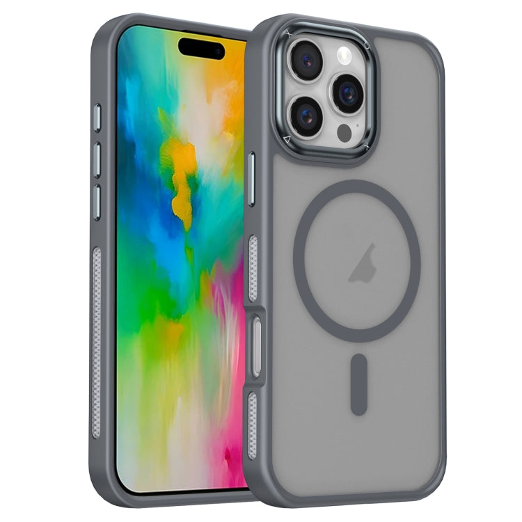 For iPhone 16 Pro Breathable Skin Feel Frosted MagSafe Magnetic Phone Case