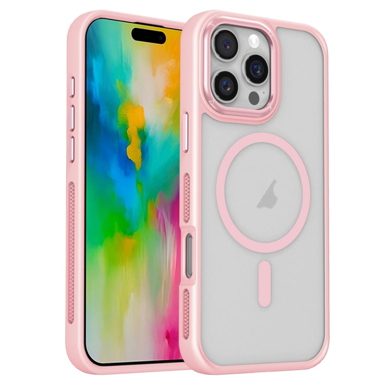 For iPhone 16 Pro Max Breathable Skin Feel Frosted MagSafe Magnetic Phone Case