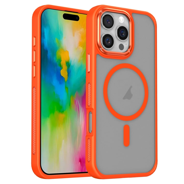For iPhone 16 Pro Max Breathable Skin Feel Frosted MagSafe Magnetic Phone Case
