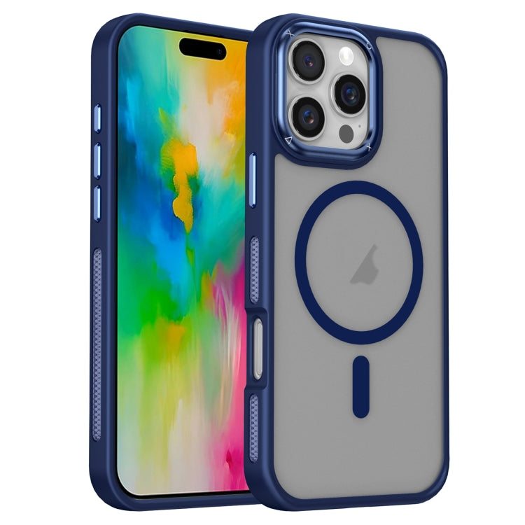 For iPhone 16 Pro Max Breathable Skin Feel Frosted MagSafe Magnetic Phone Case