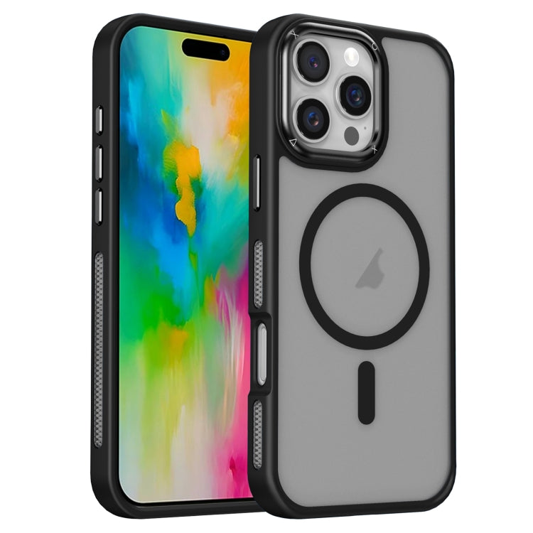 For iPhone 16 Pro Max Breathable Skin Feel Frosted MagSafe Magnetic Phone Case