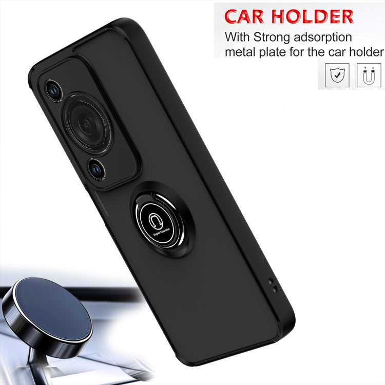 For Huawei Enjoy 70 / nova Y72 Q Shadow 1 Series TPU + PC Phone Case with Ring