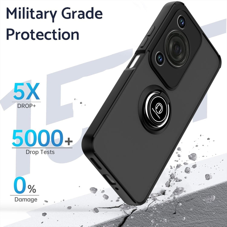 For Huawei Enjoy 70 / nova Y72 Q Shadow 1 Series TPU + PC Phone Case with Ring