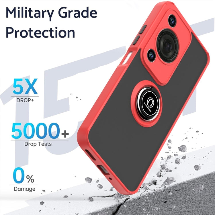 For Huawei Enjoy 70 / nova Y72 Q Shadow 1 Series TPU + PC Phone Case with Ring