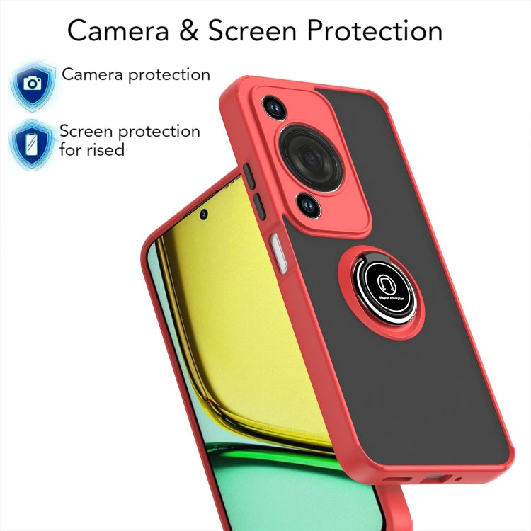 For Huawei Enjoy 70 / nova Y72 Q Shadow 1 Series TPU + PC Phone Case with Ring