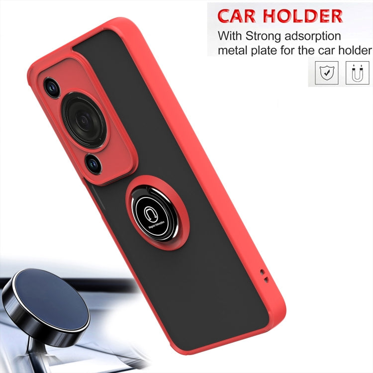 For Huawei Enjoy 70 / nova Y72 Q Shadow 1 Series TPU + PC Phone Case with Ring