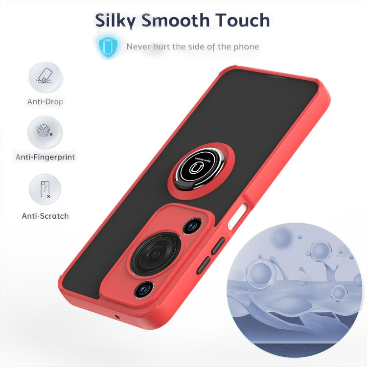For Huawei Enjoy 70 / nova Y72 Q Shadow 1 Series TPU + PC Phone Case with Ring