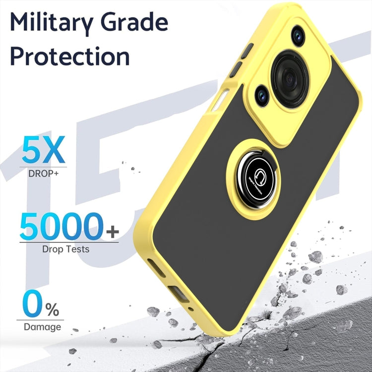 For Huawei Enjoy 70 / nova Y72 Q Shadow 1 Series TPU + PC Phone Case with Ring