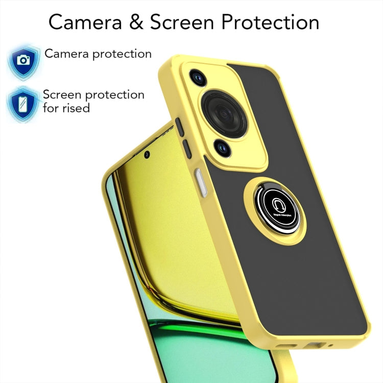 For Huawei Enjoy 70 / nova Y72 Q Shadow 1 Series TPU + PC Phone Case with Ring