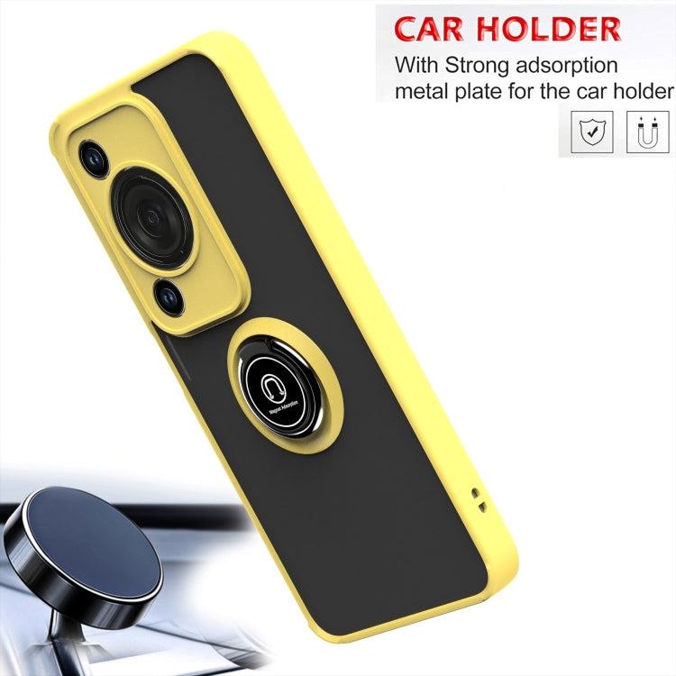 For Huawei Enjoy 70 / nova Y72 Q Shadow 1 Series TPU + PC Phone Case with Ring