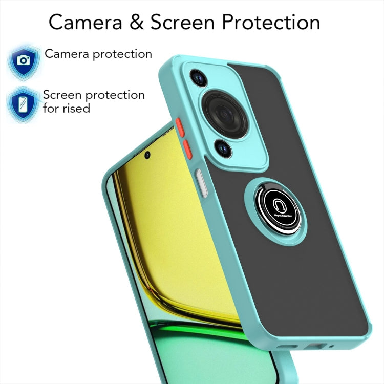 For Huawei Enjoy 70 / nova Y72 Q Shadow 1 Series TPU + PC Phone Case with Ring