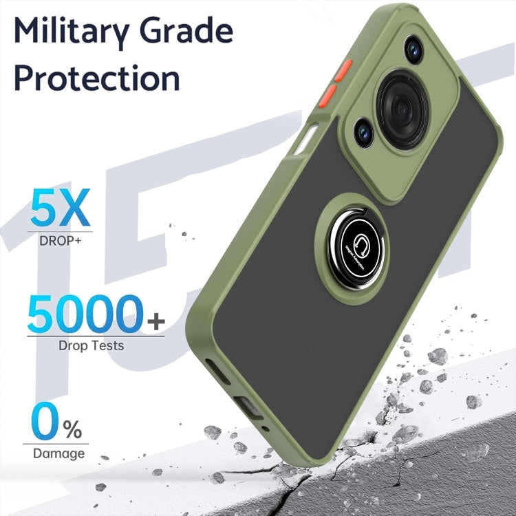 For Huawei Enjoy 70 / nova Y72 Q Shadow 1 Series TPU + PC Phone Case with Ring
