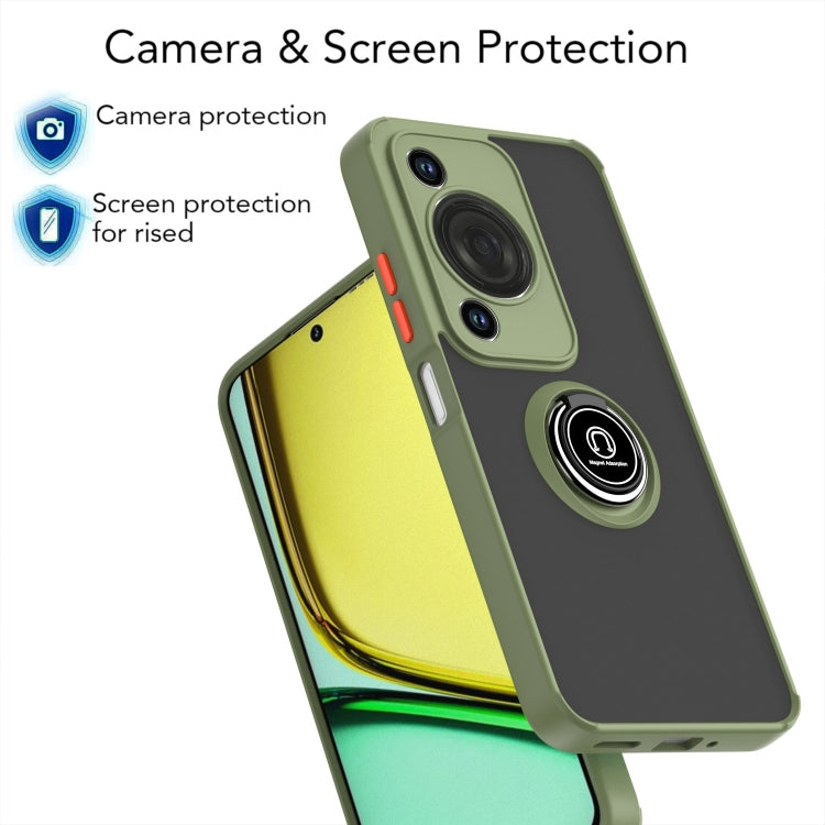For Huawei Enjoy 70 / nova Y72 Q Shadow 1 Series TPU + PC Phone Case with Ring