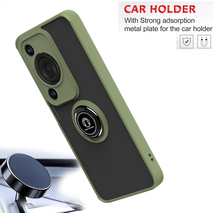 For Huawei Enjoy 70 / nova Y72 Q Shadow 1 Series TPU + PC Phone Case with Ring