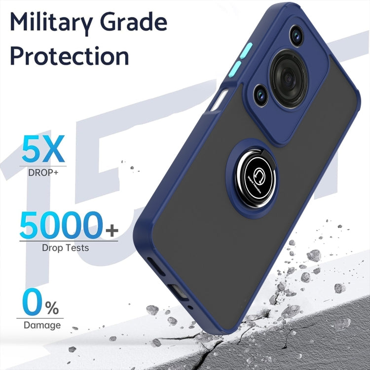 For Huawei Enjoy 70 / nova Y72 Q Shadow 1 Series TPU + PC Phone Case with Ring