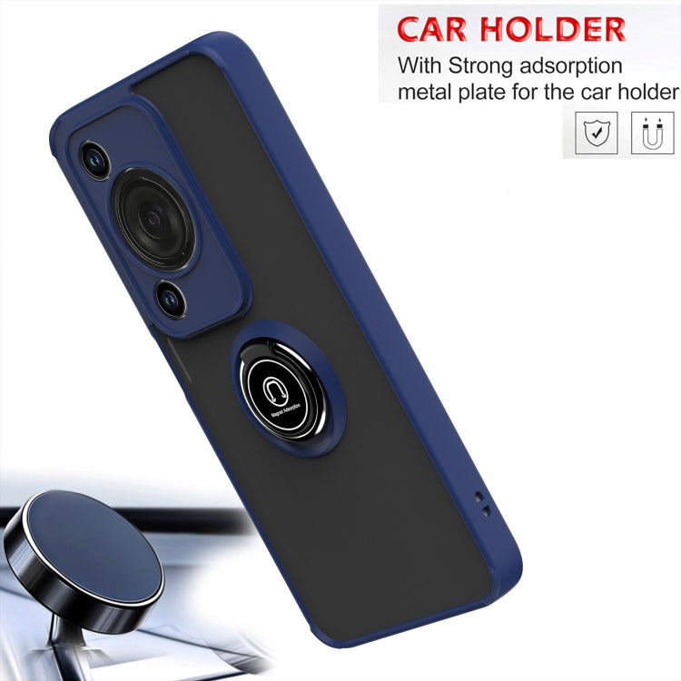 For Huawei Enjoy 70 / nova Y72 Q Shadow 1 Series TPU + PC Phone Case with Ring