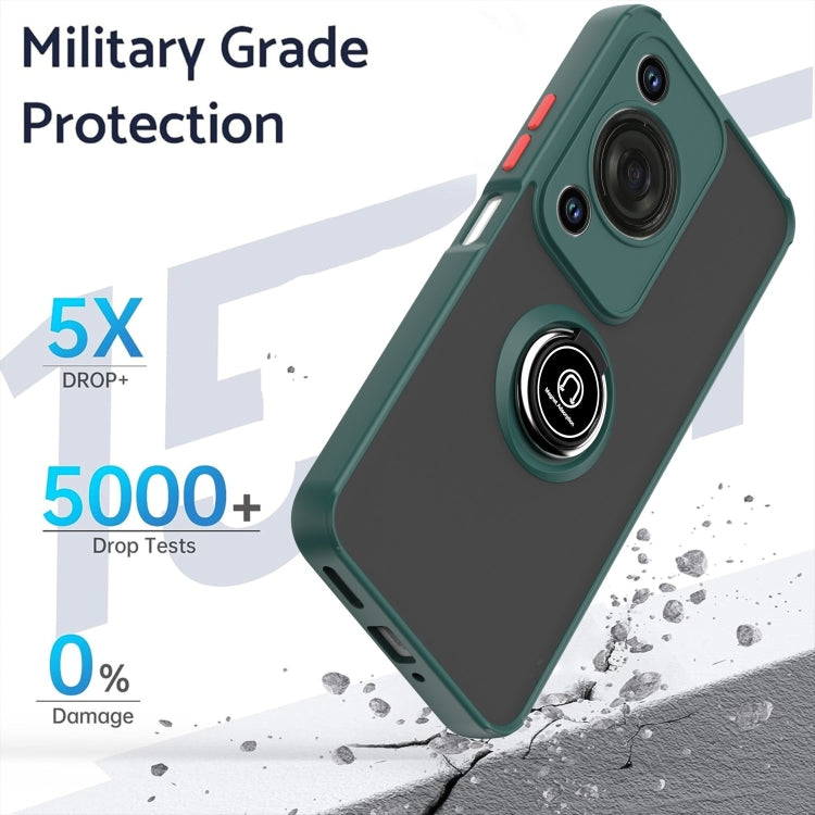 For Huawei Enjoy 70 / nova Y72 Q Shadow 1 Series TPU + PC Phone Case with Ring