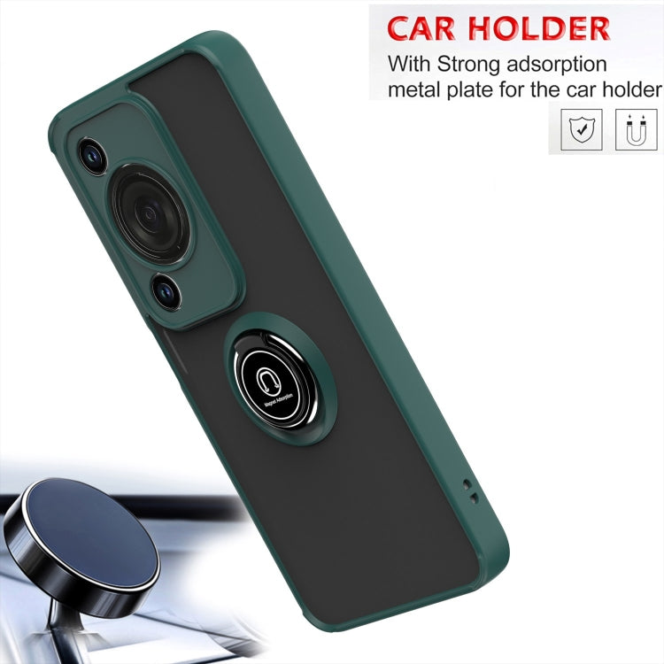 For Huawei Enjoy 70 / nova Y72 Q Shadow 1 Series TPU + PC Phone Case with Ring