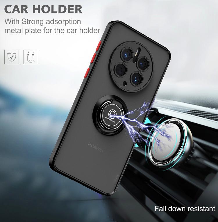 For Huawei Mate 50 Pro Q Shadow 1 Series TPU + PC Phone Case with Ring