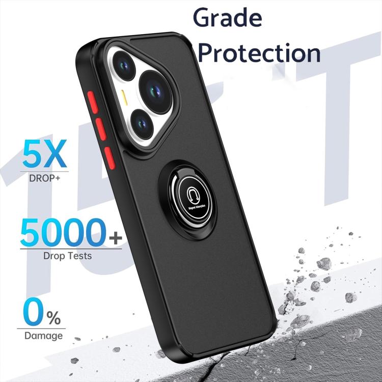 For Huawei Pura 70 Q Shadow 1 Series TPU + PC Phone Case with Ring