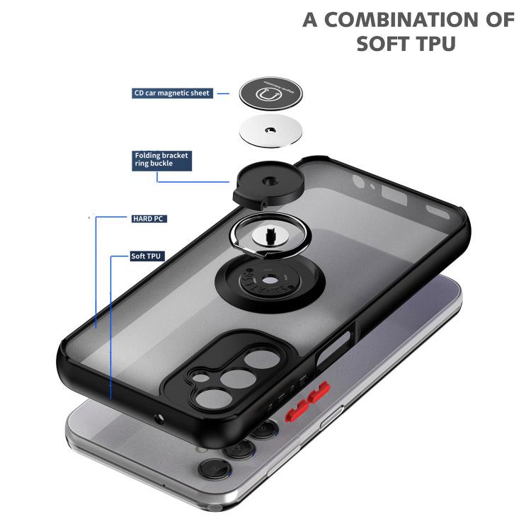 For Samsung Galaxy A14 5G Q Shadow 1 Series TPU + PC Phone Case with Ring