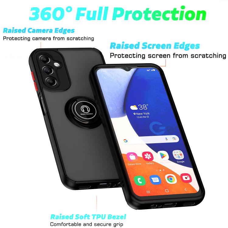 For Samsung Galaxy A14 5G Q Shadow 1 Series TPU + PC Phone Case with Ring