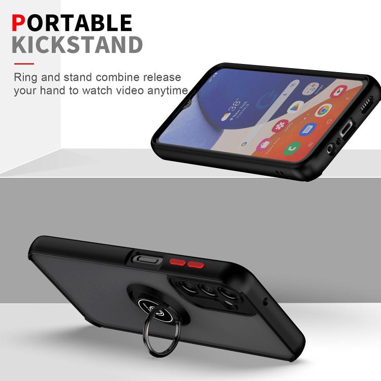 For Samsung Galaxy A14 5G Q Shadow 1 Series TPU + PC Phone Case with Ring