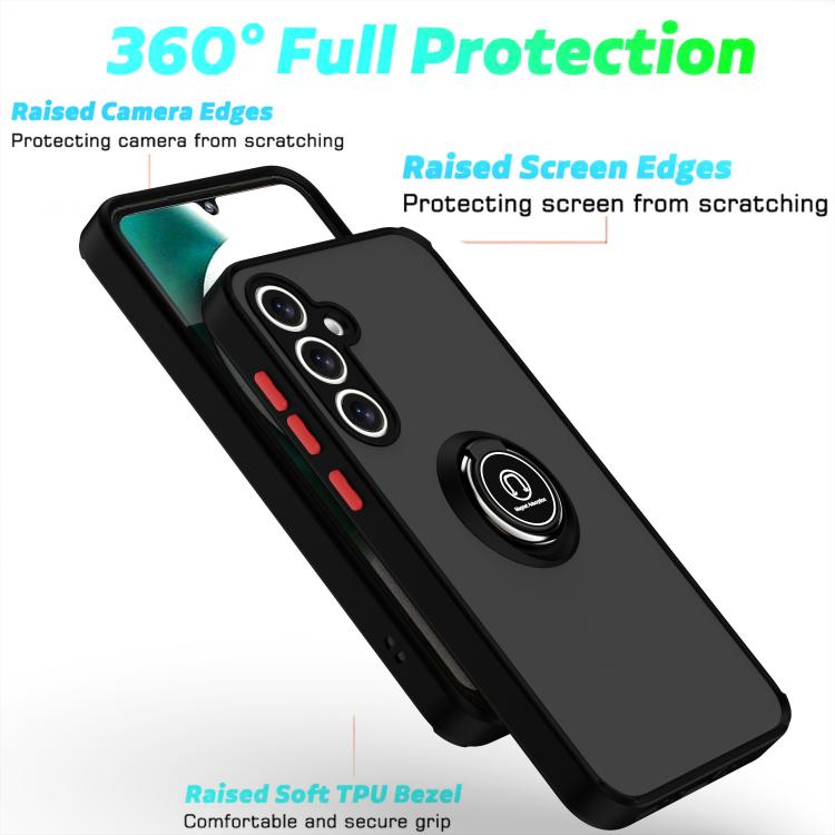For Samsung Galaxy A35 5G Q Shadow 1 Series TPU + PC Phone Case with Ring