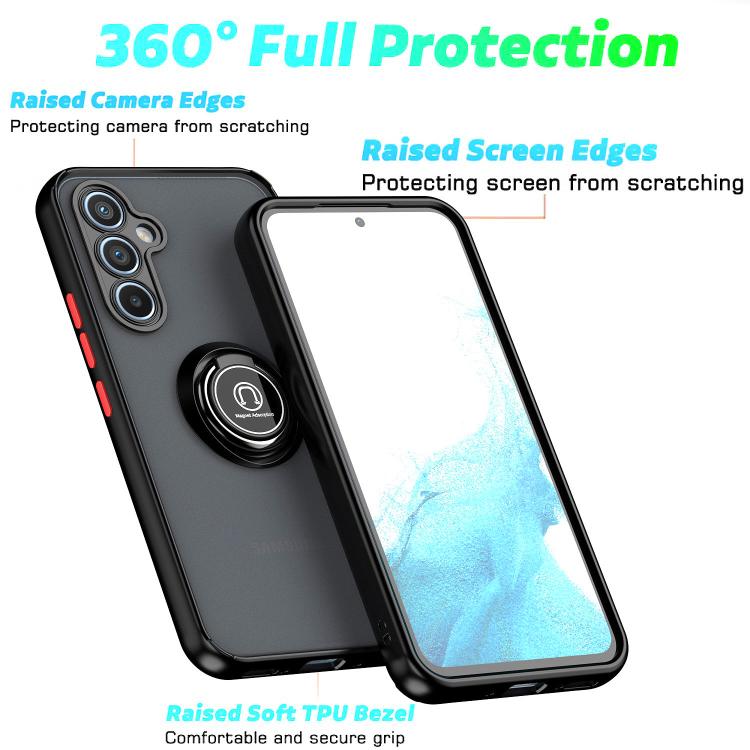 For Samsung Galaxy A54 5G Q Shadow 1 Series TPU + PC Phone Case with Ring