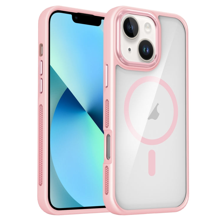 For iPhone 14 / 13 Breathable Skin Feel Transparent MagSafe Magnetic Phone Case