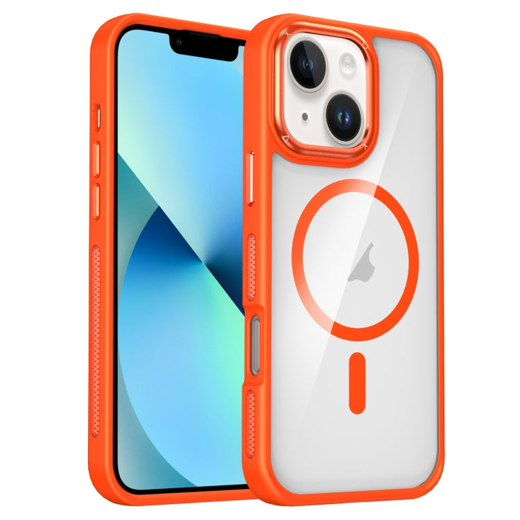 For iPhone 14 / 13 Breathable Skin Feel Transparent MagSafe Magnetic Phone Case