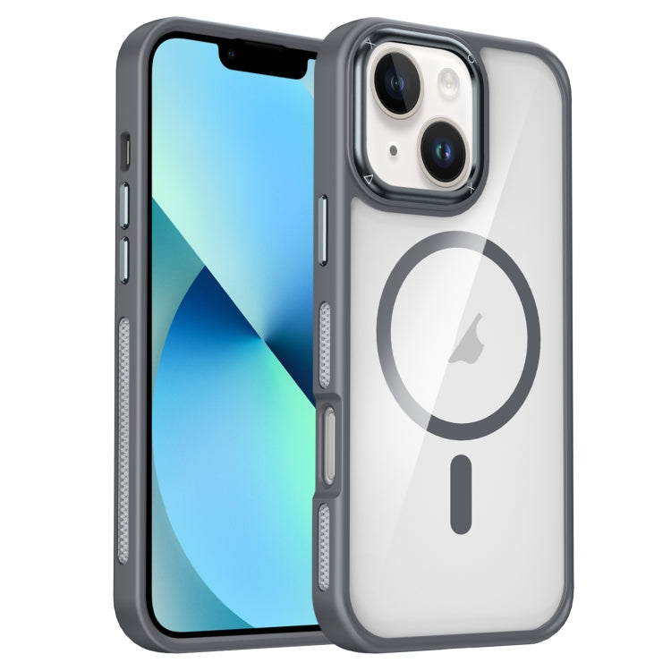 For iPhone 14 / 13 Breathable Skin Feel Transparent MagSafe Magnetic Phone Case