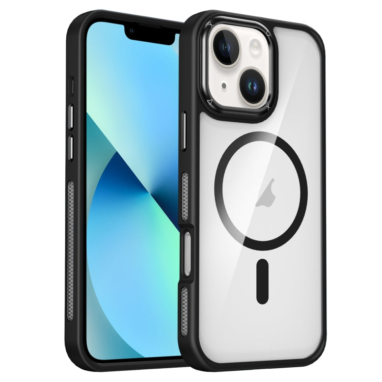 For iPhone 14 / 13 Breathable Skin Feel Transparent MagSafe Magnetic Phone Case