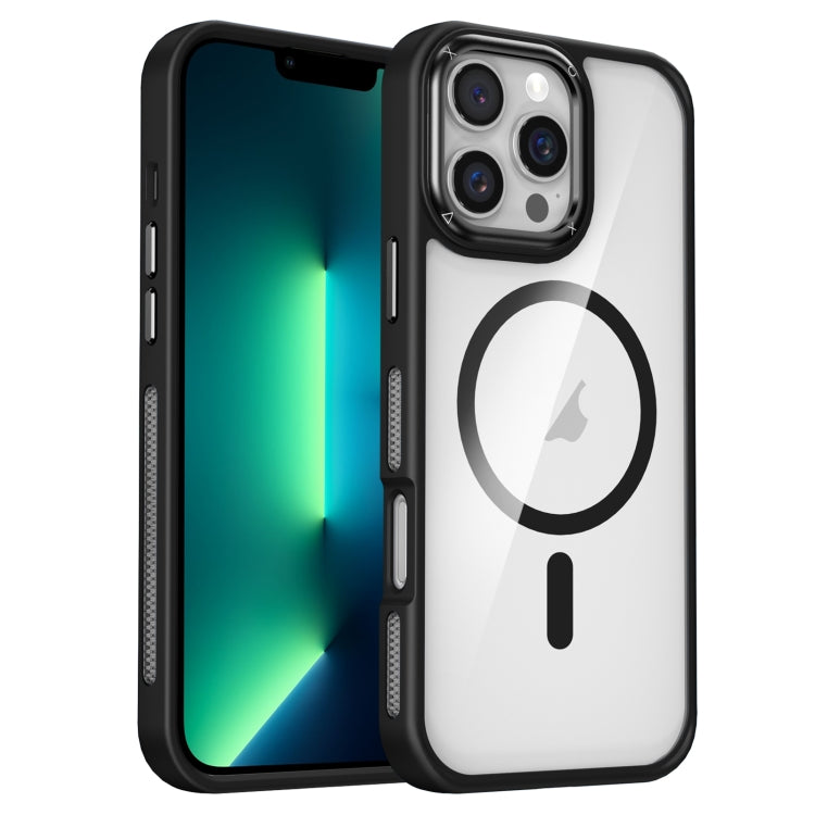 For iPhone 13 Pro Breathable Skin Feel Transparent MagSafe Magnetic Phone Case