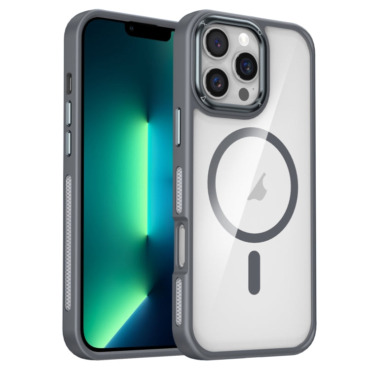 For iPhone 13 Pro Max Breathable Skin Feel Transparent MagSafe Magnetic Phone Case