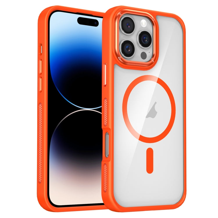 For iPhone 14 Pro Breathable Skin Feel Transparent MagSafe Magnetic Phone Case