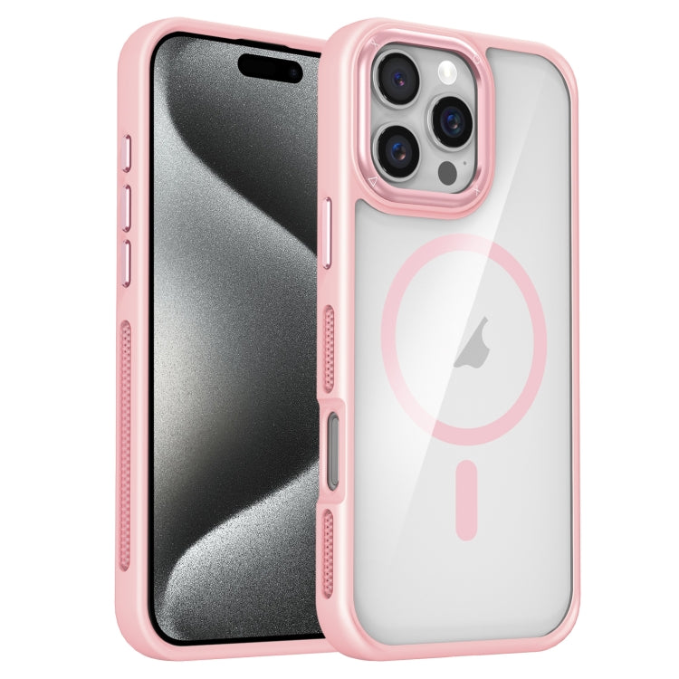 For iPhone 15 Pro Breathable Skin Feel Transparent MagSafe Magnetic Phone Case