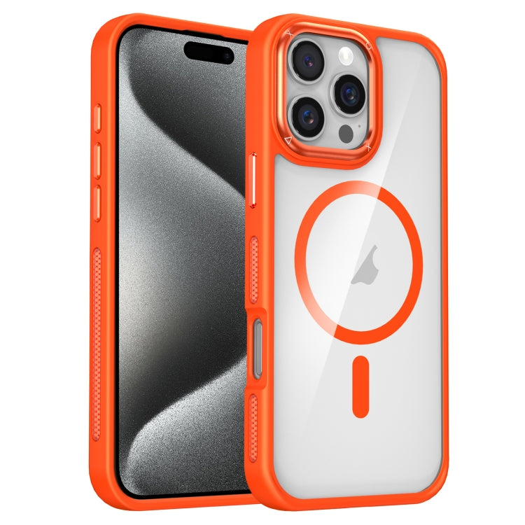 For iPhone 15 Pro Breathable Skin Feel Transparent MagSafe Magnetic Phone Case