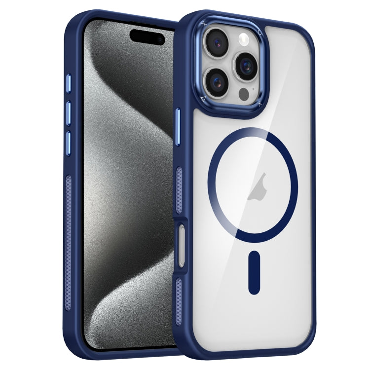 For iPhone 15 Pro Breathable Skin Feel Transparent MagSafe Magnetic Phone Case