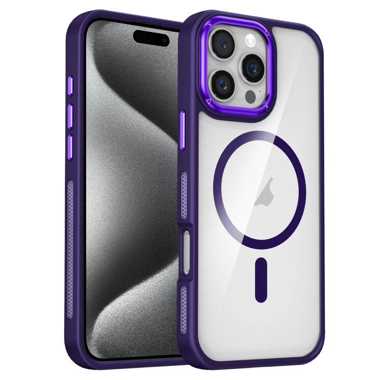 For iPhone 15 Pro Max Breathable Skin Feel Transparent MagSafe Magnetic Phone Case