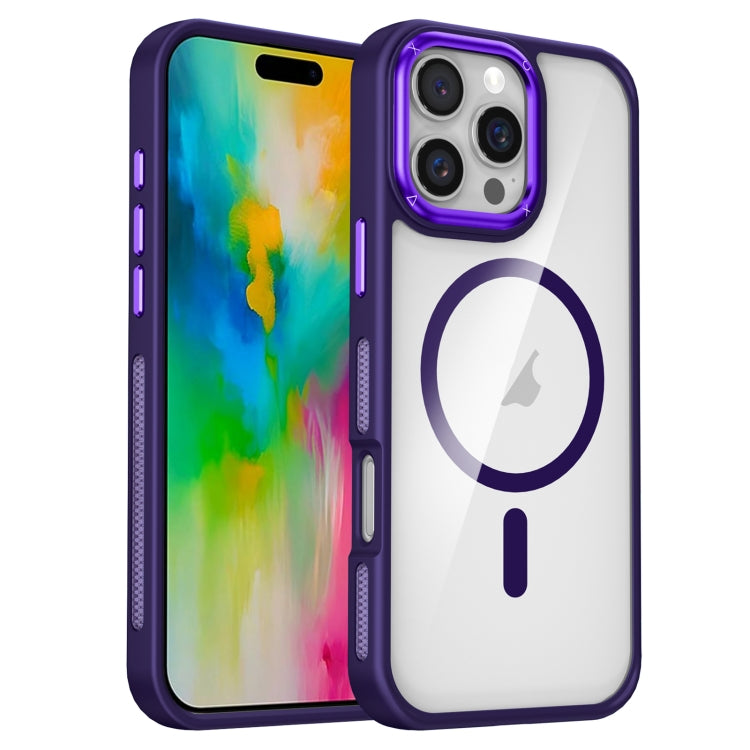 For iPhone 16 Pro Max Breathable Skin Feel Transparent MagSafe Magnetic Phone Case