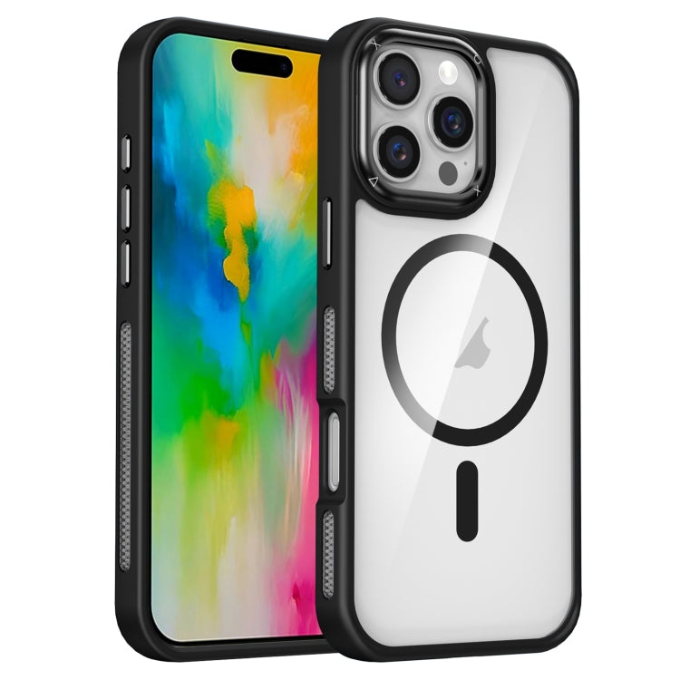 For iPhone 16 Pro Max Breathable Skin Feel Transparent MagSafe Magnetic Phone Case