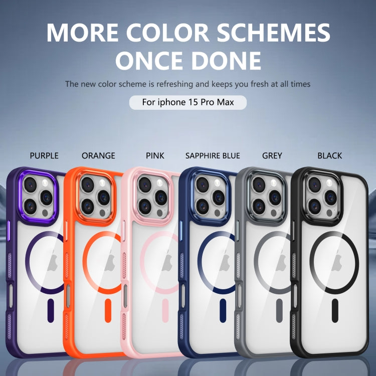 For iPhone 14 Pro Max Breathable Skin Feel Transparent MagSafe Magnetic Phone Case
