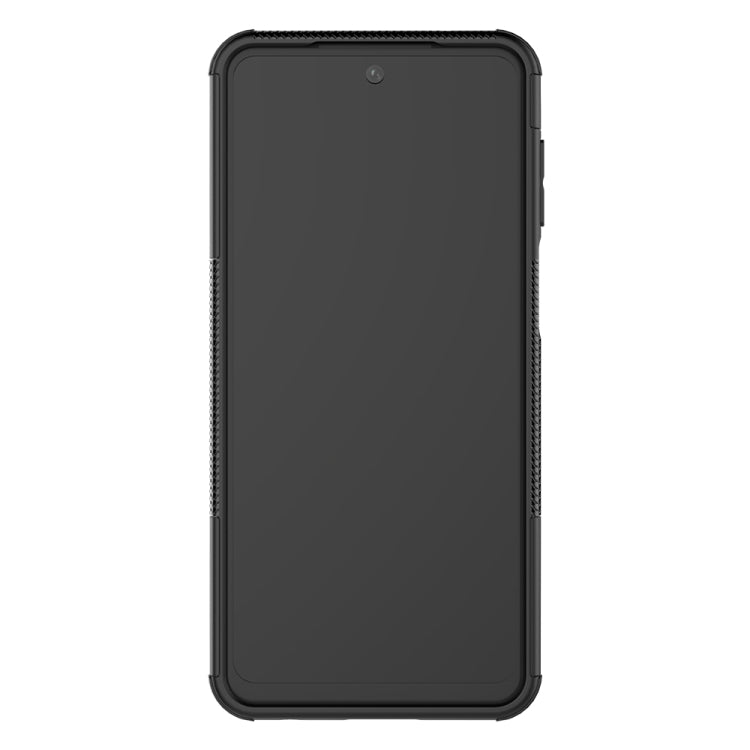 For Xiaomi Redmi Note 9S / 9 Pro / 9 Pro Max Tire Texture Shockproof TPU + PC Protective Case with Holder