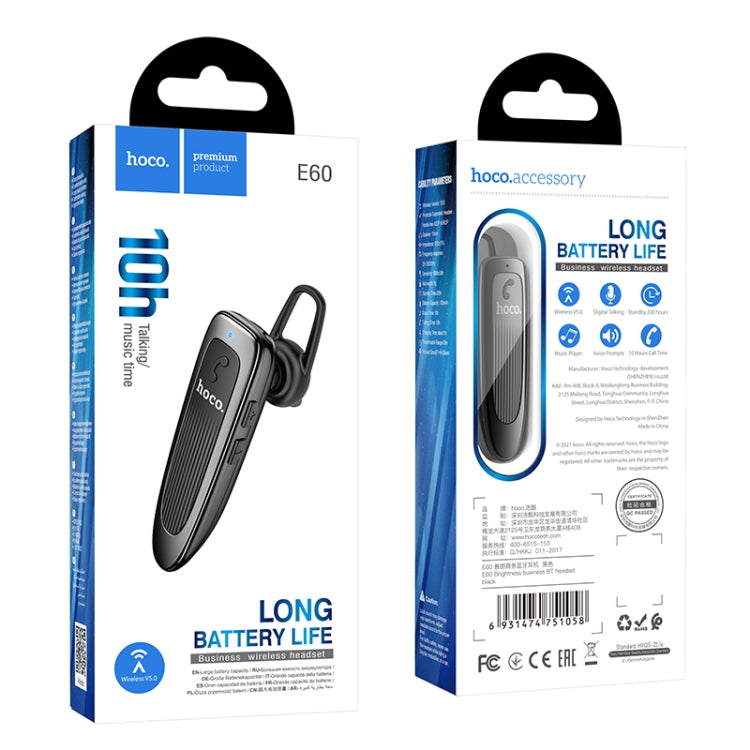 hoco E60 BT5.0 In-Ear Bluetooth Call / Gaming Earphone