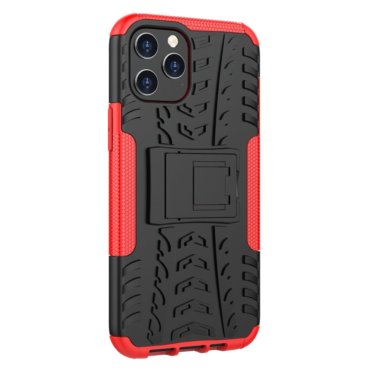 For iPhone 12 Pro Max Tire Texture Shockproof TPU + PC Protective Case with Holder